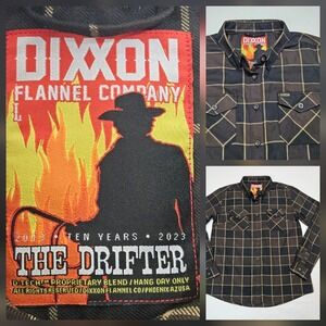 Dixxon Flannel Co Shirt Mens Large The Drifter Brown Plaid Long Sleeve